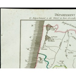 Gravure de 1802 - Département des Landes - 2