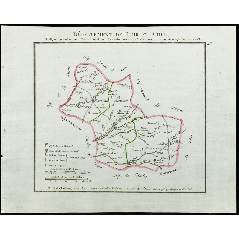 Gravure de 1802 - Département du Loir et Cher - 1