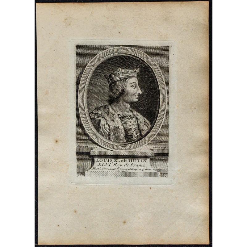 1778 - Portrait de Louis X dit Hutin 1778 - Portrait de Louis X dit Hutin