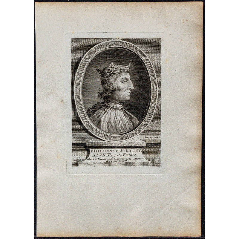 1778 - Portrait de Philippe V dit le Long 1778 - Portrait de Philippe V dit le Long