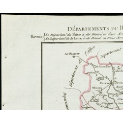 Gravure de 1802 - Département du Rhöne et de la Loire - 2