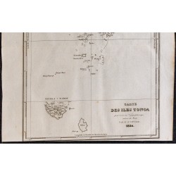 1835 - Carte des îles Tonga 