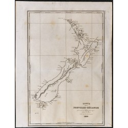 1835 - Carte de la Nouvelle-Zélande 