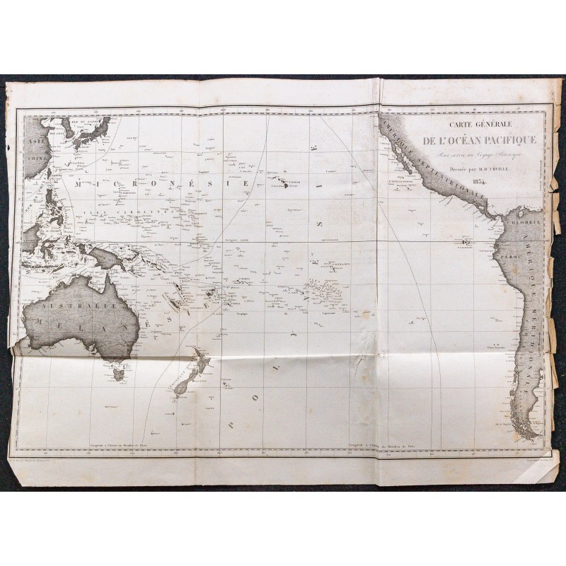 1834 - Carte générale de l’océan Pacifique 