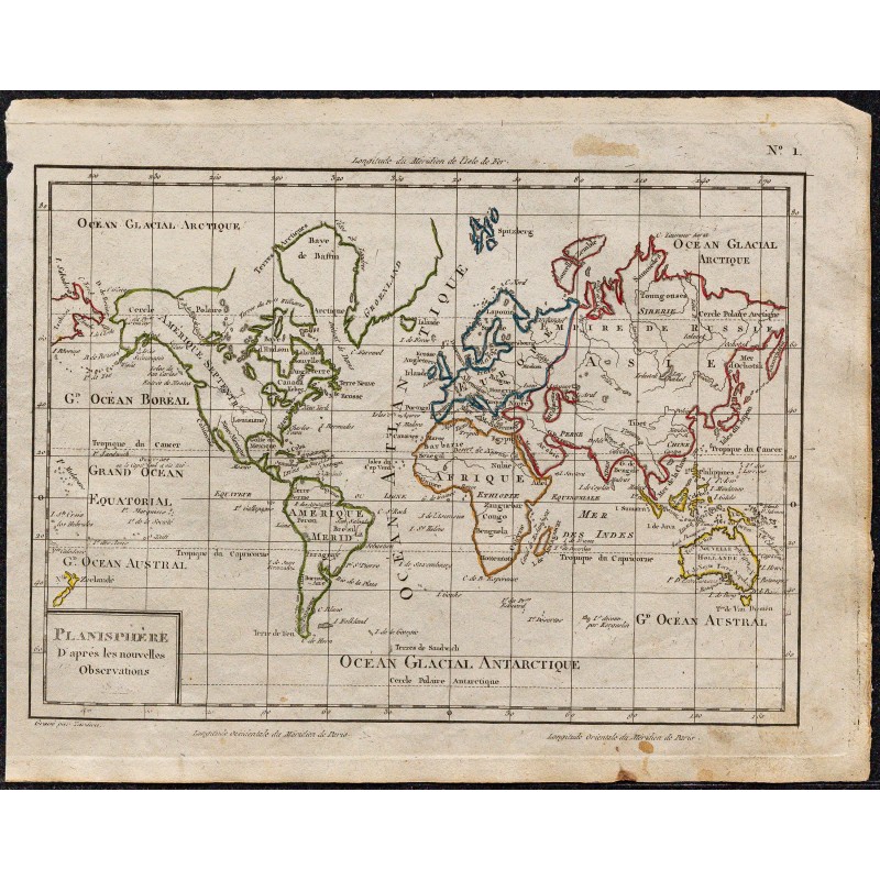 1823 - Carte du monde 