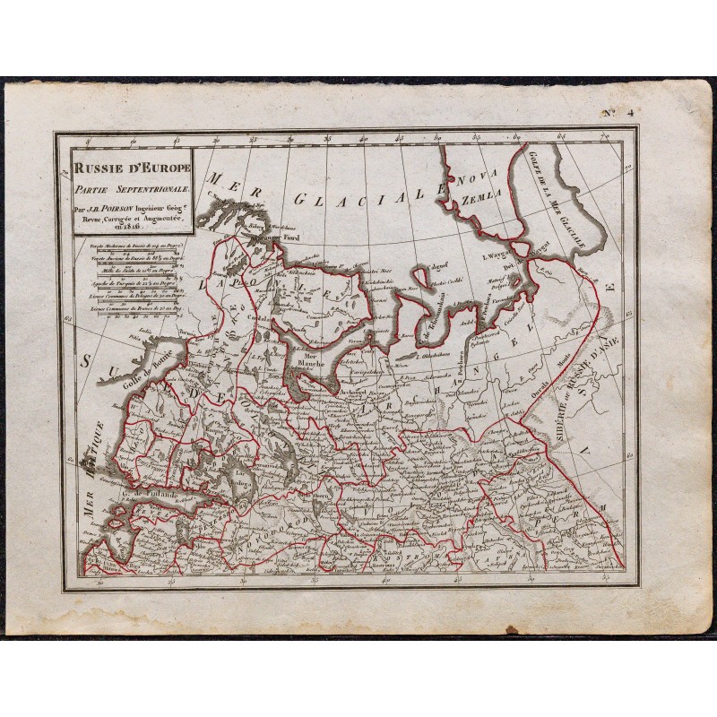 1823 - Carte de la Russie d'Europe 