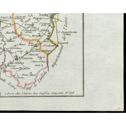 Gravure de 1802 - Département du Rhöne et de la Loire - 5