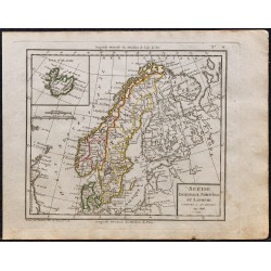 1823 - Carte de Scandinavie et de Laponie 