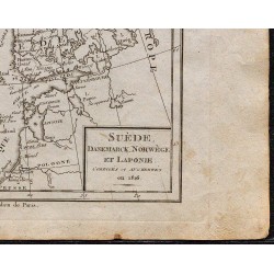 1823 - Carte de Scandinavie et de Laponie 