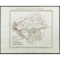 Gravure de 1802 - Département de la Loire Inférieure - 1