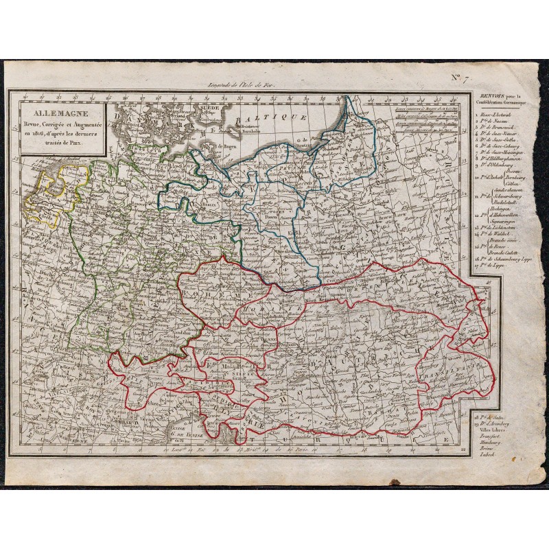1823 - Carte d'Allemagne 