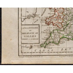 1823 - Carte Angleterre et Principauté de Galles 