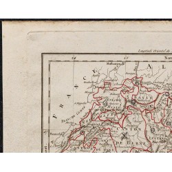 1823 - Carte de la République helvétique (Suisse) 