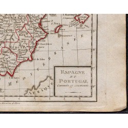 1823 - Carte Espagne et Portugal 