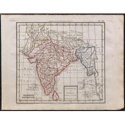 1823 - Carte de l'Indostan (Indes) 