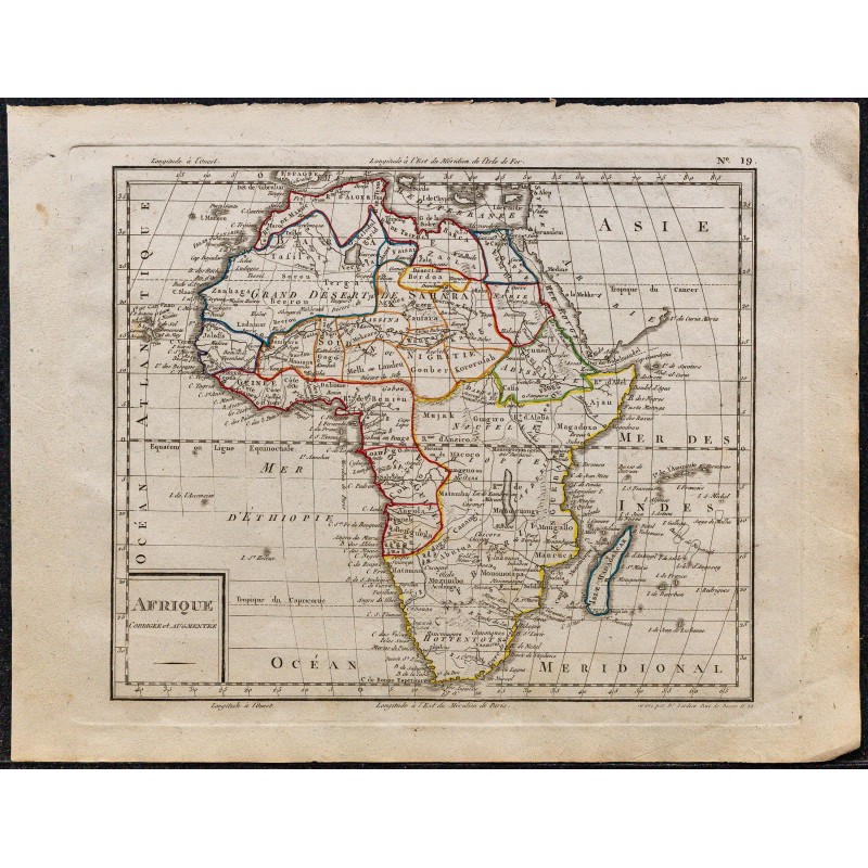1823 - Carte d'Afrique 