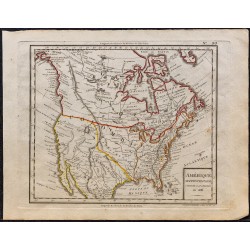 1823 - Carte d'Amérique Septentrionale 