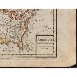 1823 - Carte d'Amérique Septentrionale 
