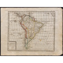 1823 - Carte d'Amérique Méridionale 