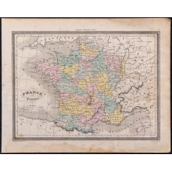 1860 - Carte de la France (provinces) 
