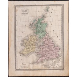 1860 - Carte des îles Britanniques 