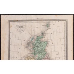 1860 - Carte des îles Britanniques 