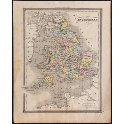 1860 - Carte de l’Angleterre 