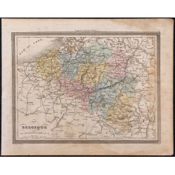 1860 - Carte de la Belgique 
