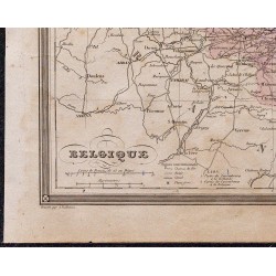 1860 - Carte de la Belgique 