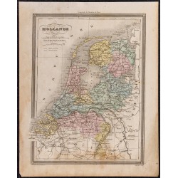 1860 - Carte de la Hollande 