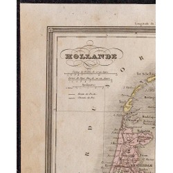 1860 - Carte de la Hollande 