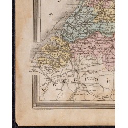 1860 - Carte de la Hollande 