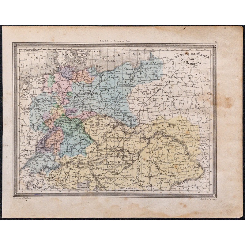 1860 - Carte de l’Allemagne 