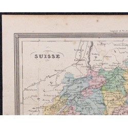 1860 - Carte de la Suisse 