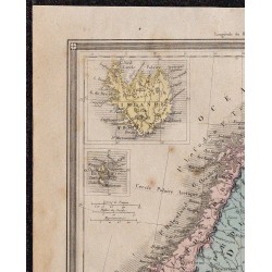 1860 - Carte de la Suède et de la Norvège 