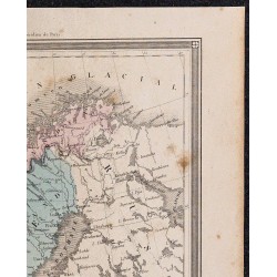 1860 - Carte de la Suède et de la Norvège 