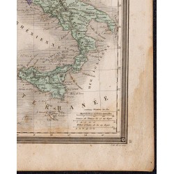 1860 - Carte de l’Italie 