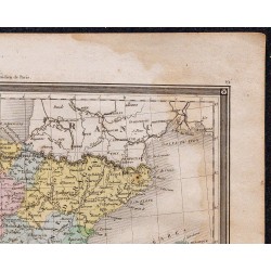 1860 - Carte de l’Espagne & Portugal 
