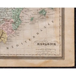 1860 - Carte de l’Espagne & Portugal 