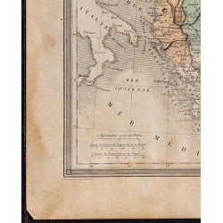 1860 - Carte de la Turquie d’Europe (Balkans) 