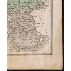 1860 - Carte de la Turquie d’Europe (Balkans) 