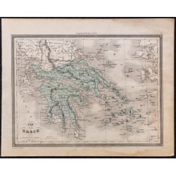 1860 - Carte de de la Grèce 