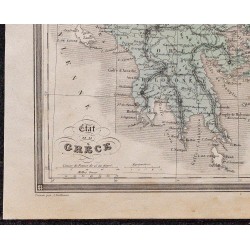 1860 - Carte de de la Grèce 