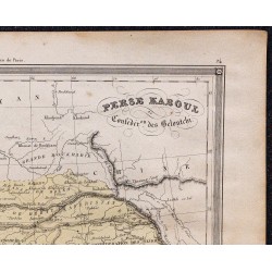 1860 - Carte d'Iran et Afghanistan 