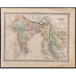 1860 - Carte de l’Inde 