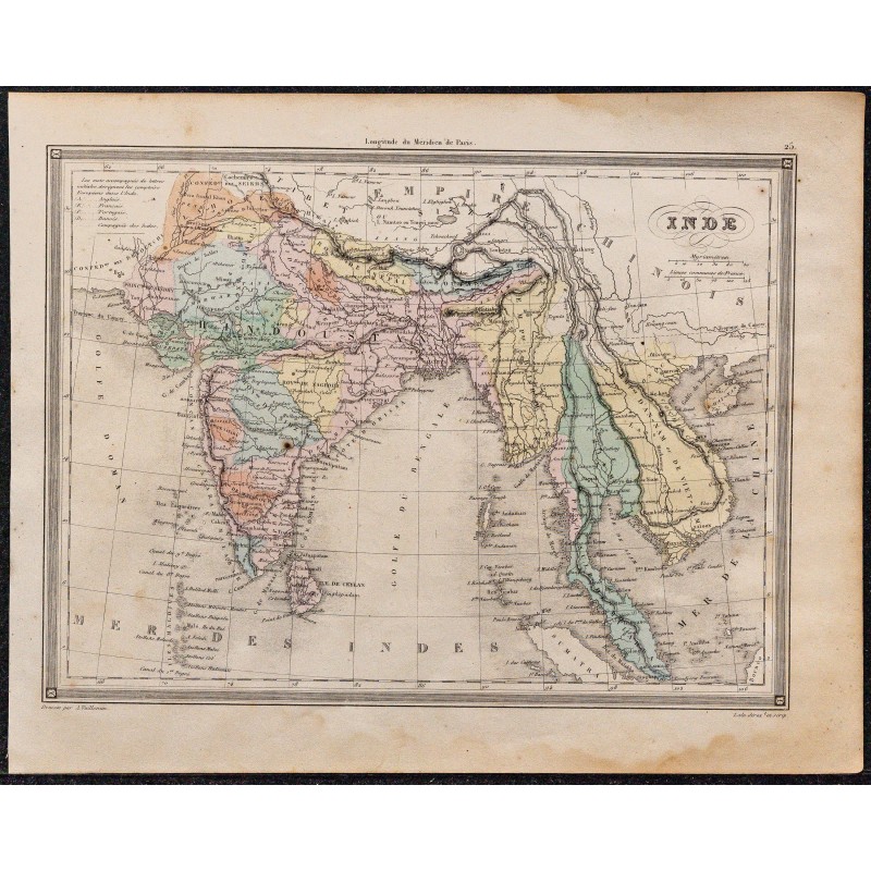 1860 - Carte de l’Inde 