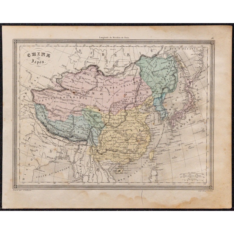 1860 - Carte de la Chine et du Japon 