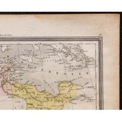 1860 - Carte du Maghreb & Algérie 