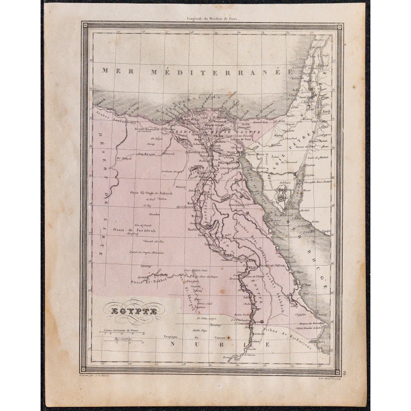 1860 - Carte de l’Égypte 