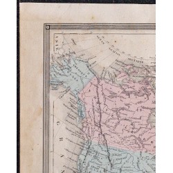 1860 - Carte de l’Amérique du nord 